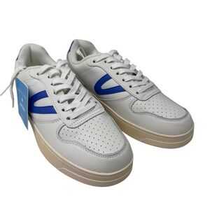 Tretorn White and Blue Sneakers